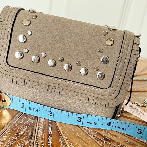 Last one! NWT Victoria’s Secret Gray Studded Micro Bag - Picture 4 of 15